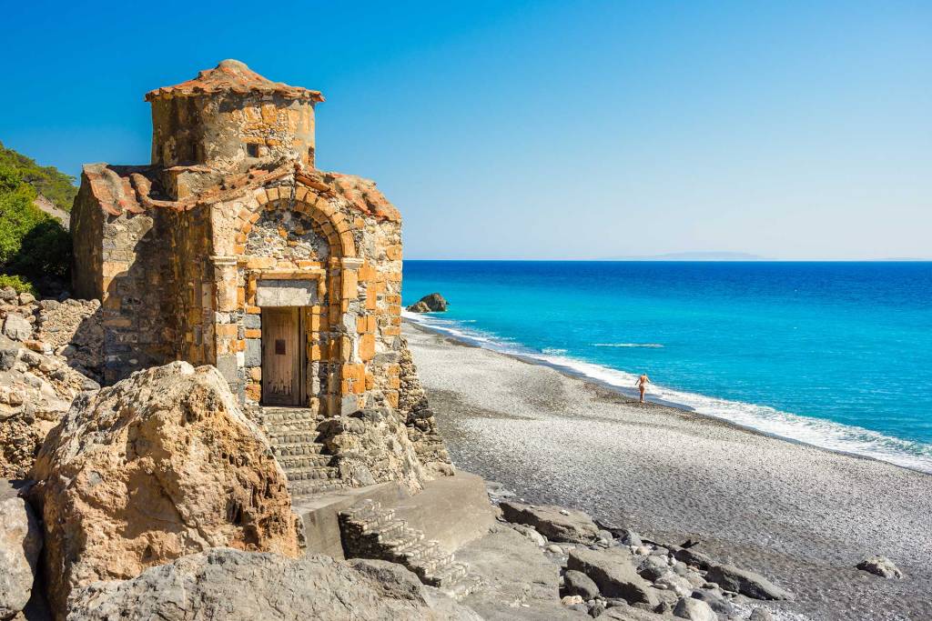 The picturesque church of Agios Pavlos in South Chania.