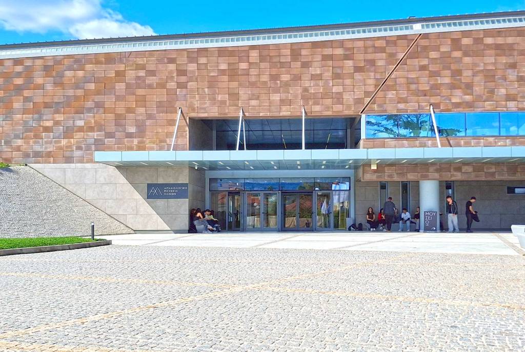 Main entrance to the Archaeological Museum of Chania.