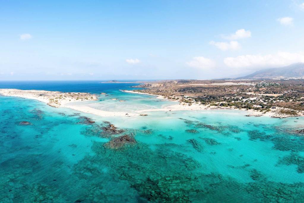 The dreamy waters and beautiful landscape of Elafonisi Beach.