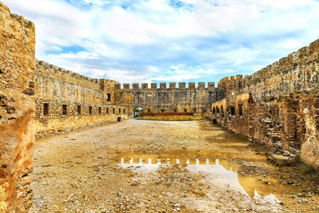 The grounds of Frangokastello Castle near Chora Sfakion.
