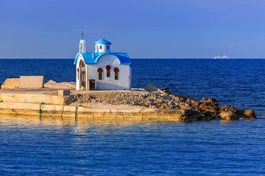 The small church of St. Dionysius of Olympus in Galatas.
