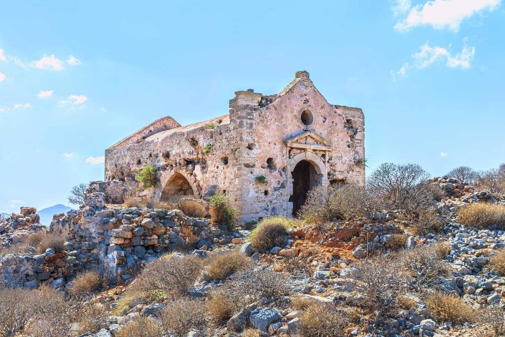 Remains of a building in Gramvousa.