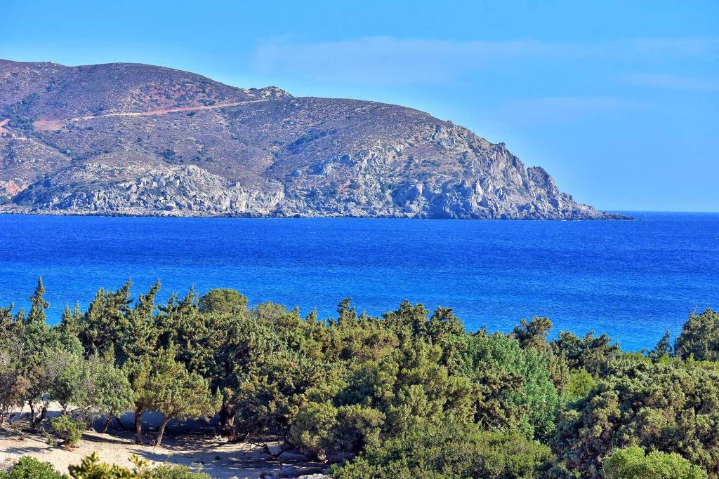 The view from Kedrodasos Beach.