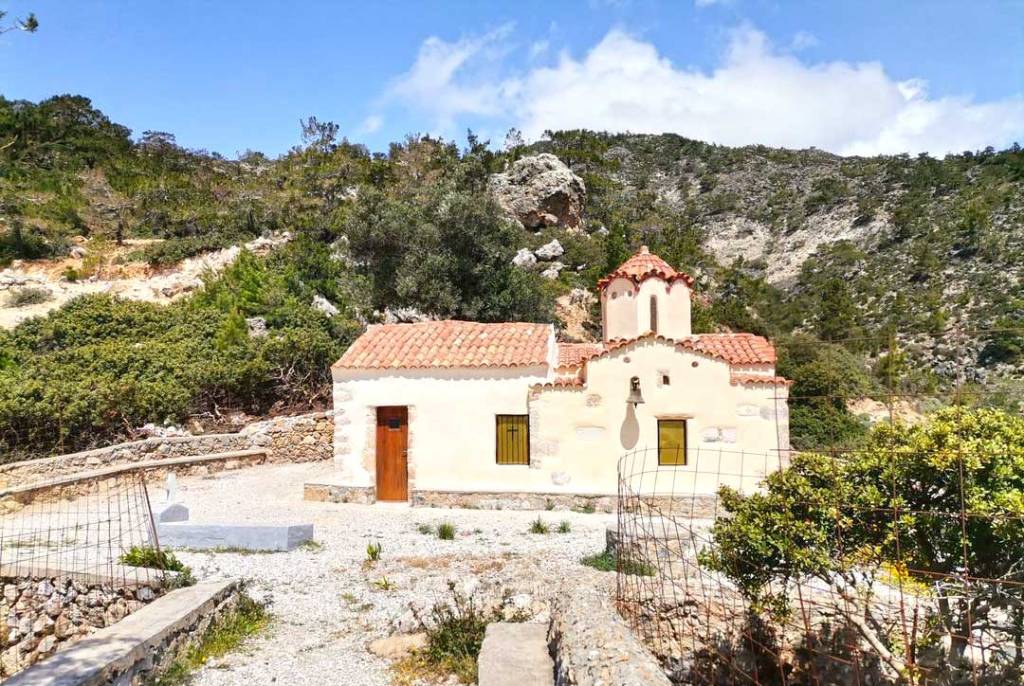 An Orthodox church in Sougia Village.