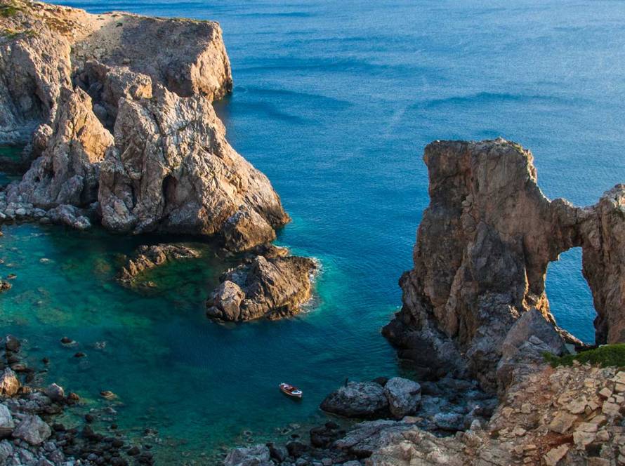Karamela Beach on Antikythera Island.