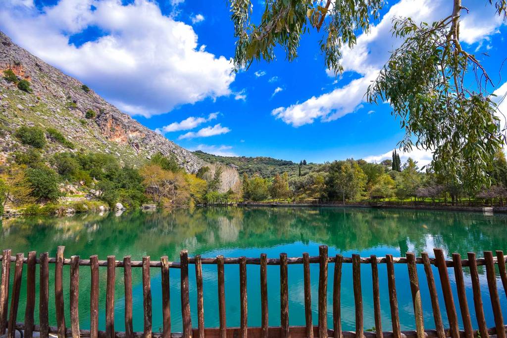 The surroundings of Lake Zaros in Heraklion.