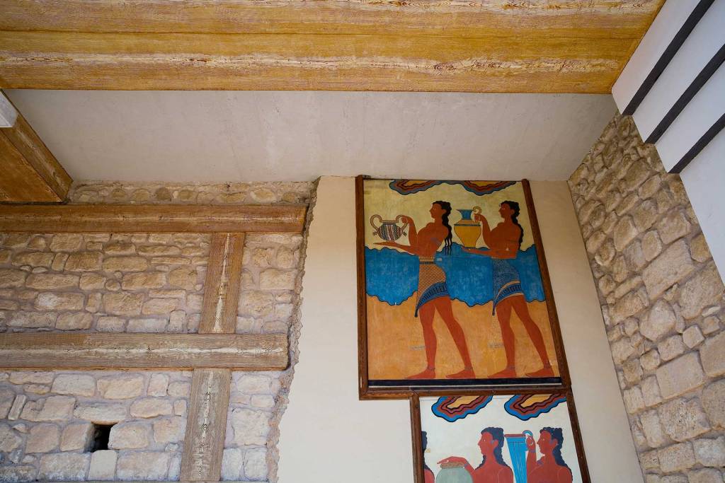 Details inside Knossos Minoian Palace.