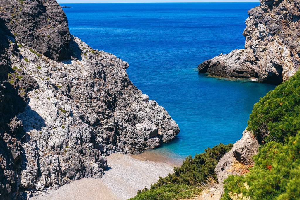 Kalami Beach on Kythira Island.