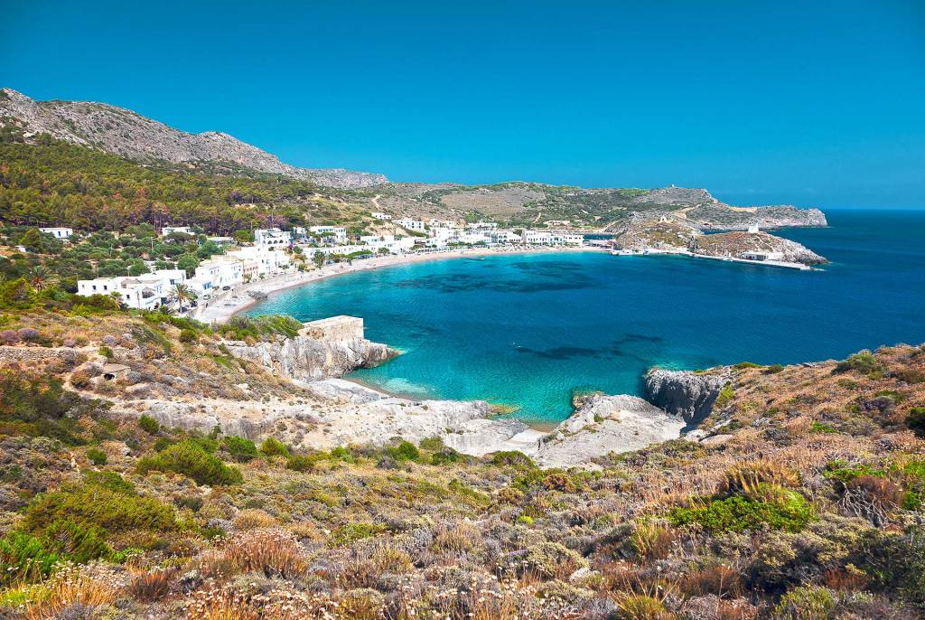 The family-friendly Kapsali Bay in Kythira.