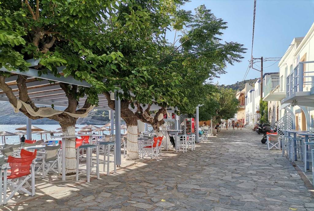 Small taverns in Kapsali Village, on Kythira Island.