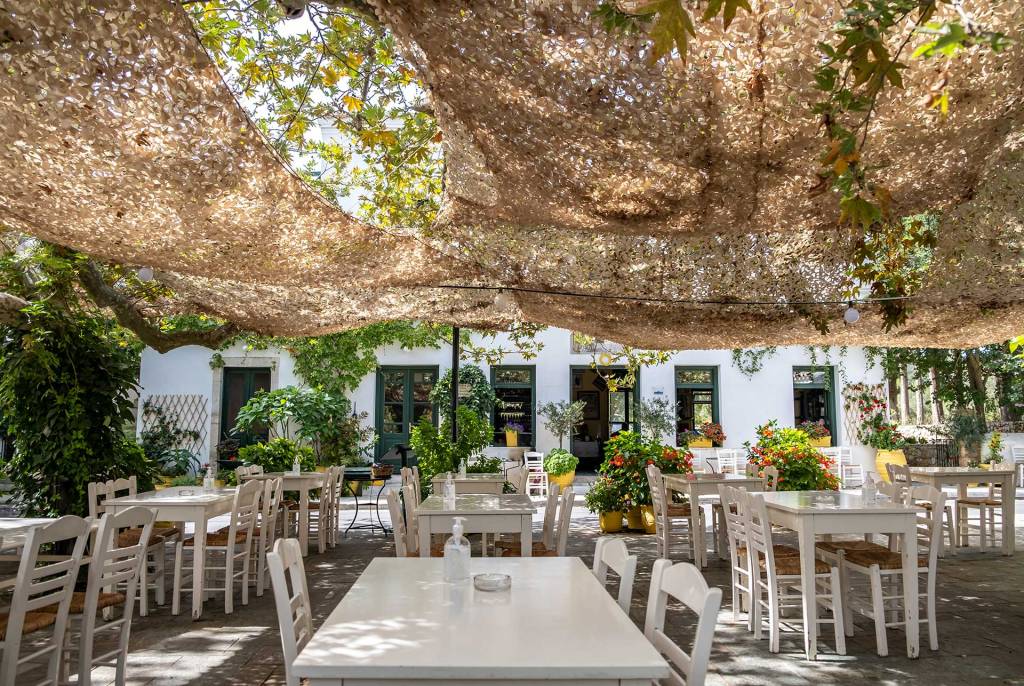 A tavern in Milopotamos Village, on Kythira Island.