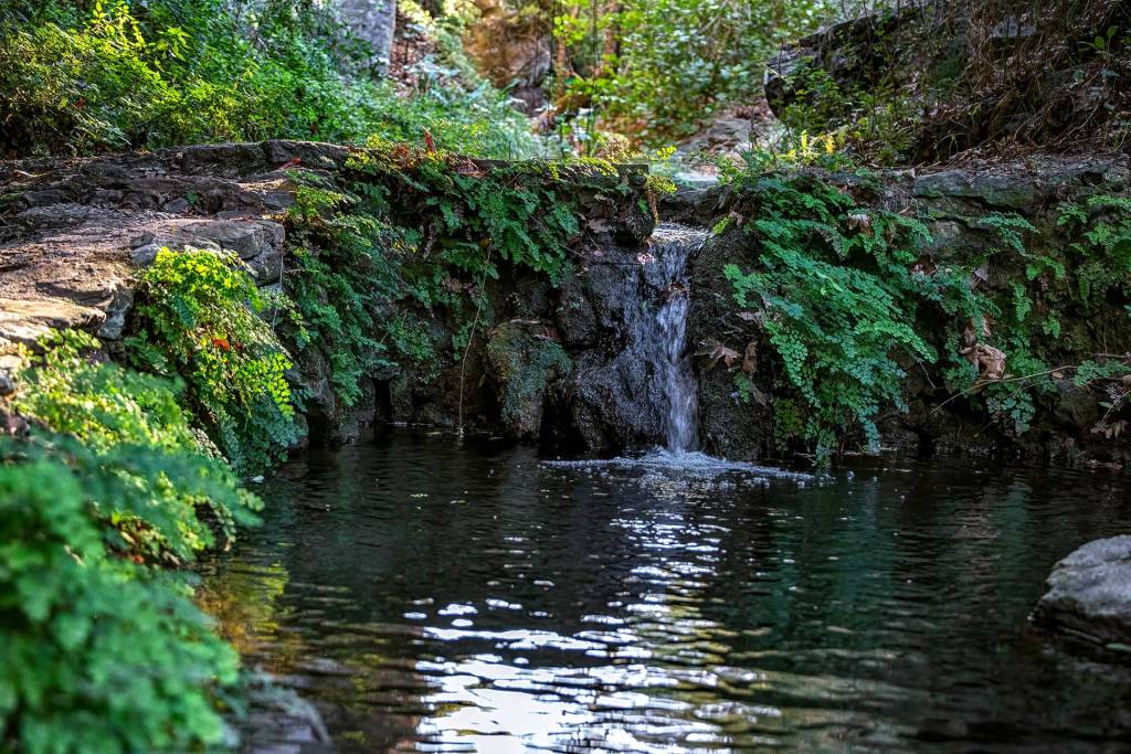 The Neraida or Fonissa Waterfalls on Kythira Island.