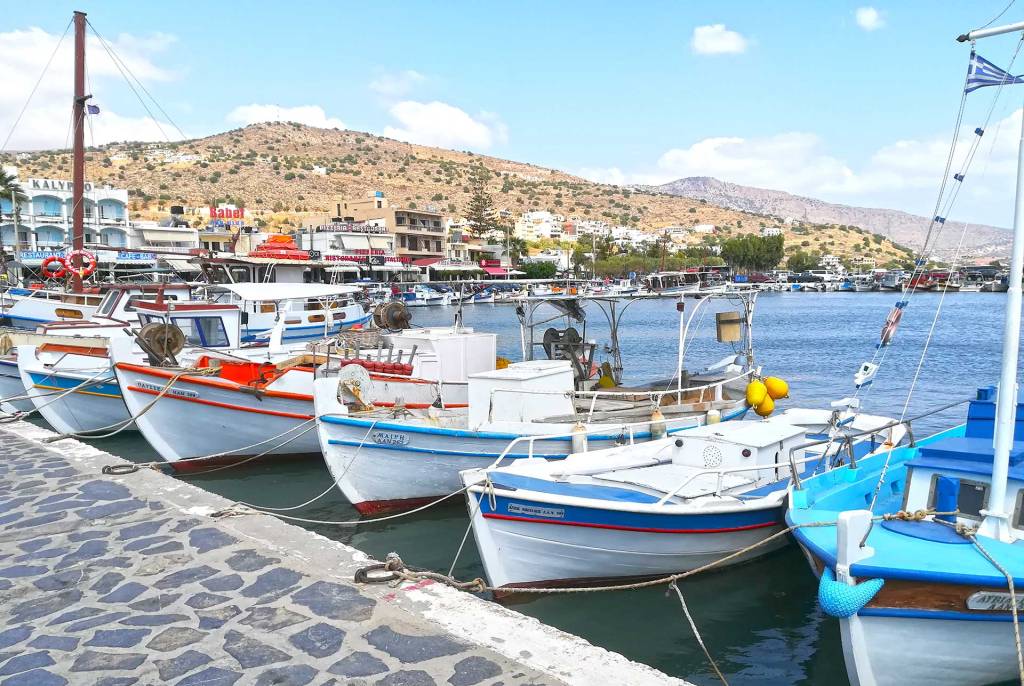 Fishing boats in Agios Nikolaos (Crete).