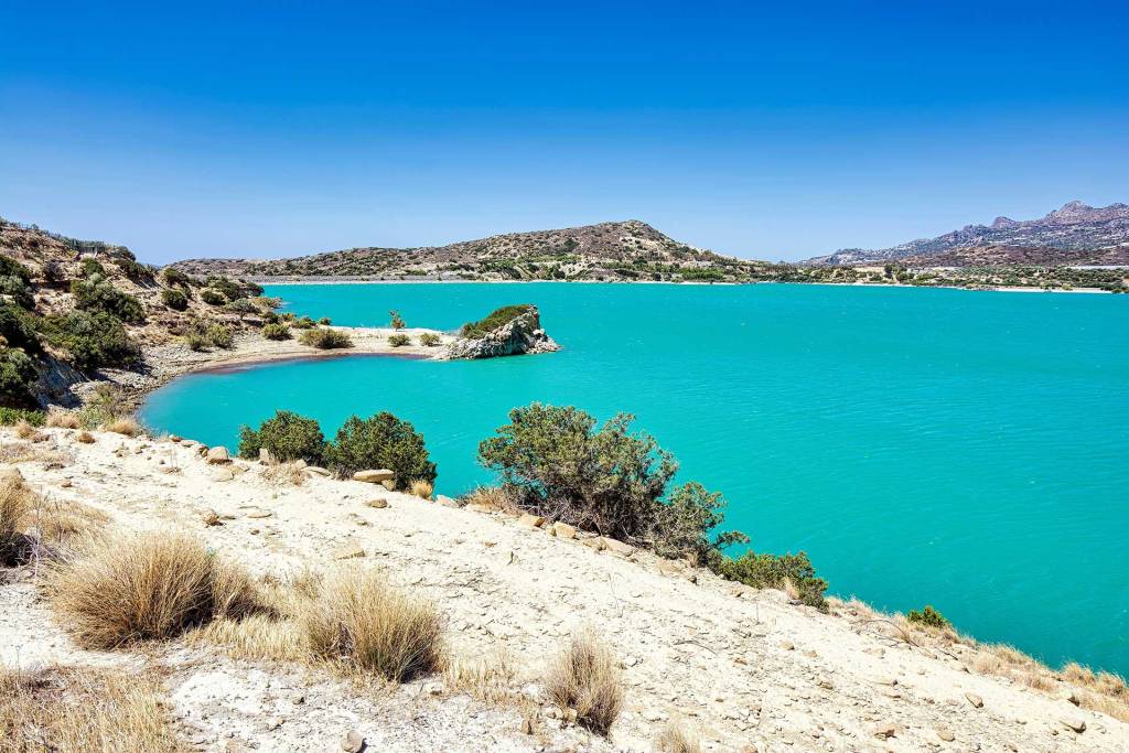 The surroundings of Bramiana Lake in Lasithi.