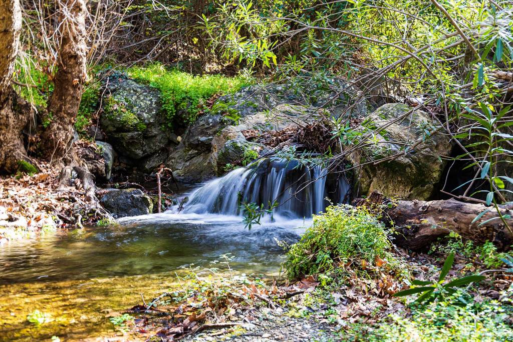 The waterfall of Richtis Gorge in Lasithi.
