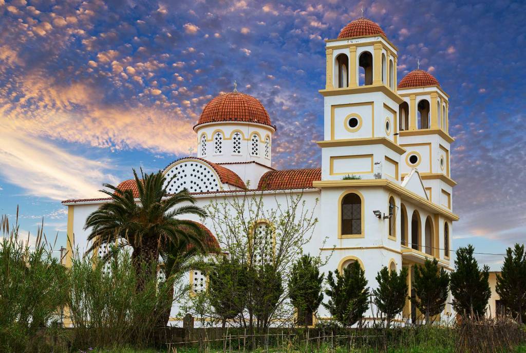 A big church in Maleme Village.