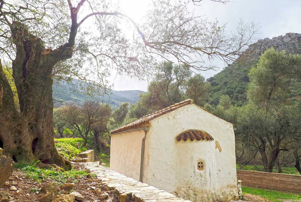 A church in Milia Village of Chania (Crete).