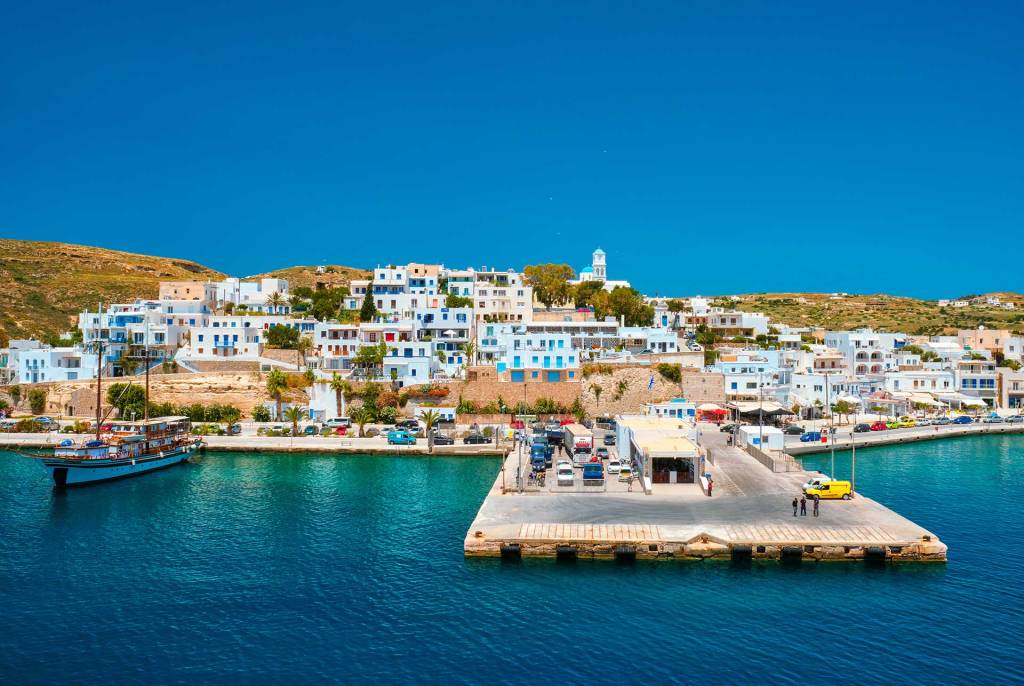 The port of Adamas or Adamantas in Milos.