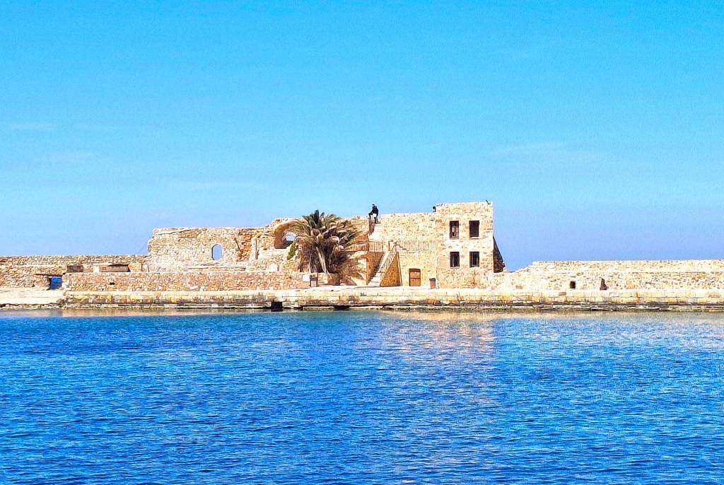 The Bastion of Agios Nicholaos of Molos in Chania Old Harbor.