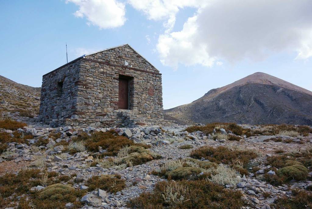 A mountain shelter close to Omalos Village.