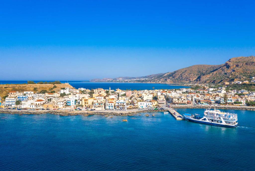 The port of Paleochora in Chania.
