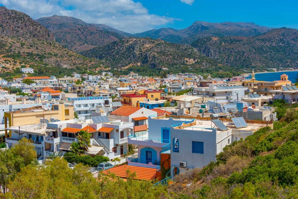 Local houses and picturesque buildings in Paleochora.