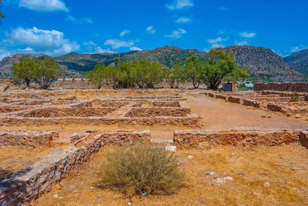 Ruins in Selino Castle, in Paleochora.