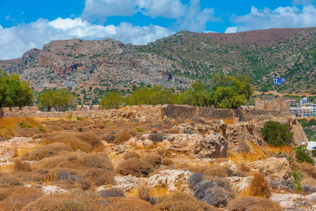 The site of Selino Castle in Paleochora.