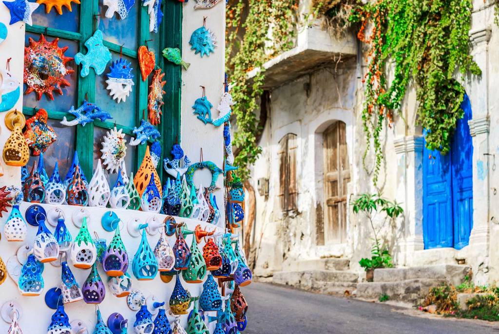 Ceramics in the picturesque Margarites Village of Rethymno.