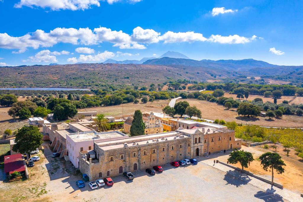 Arkadi Monastery's surroundings in Rethymno.