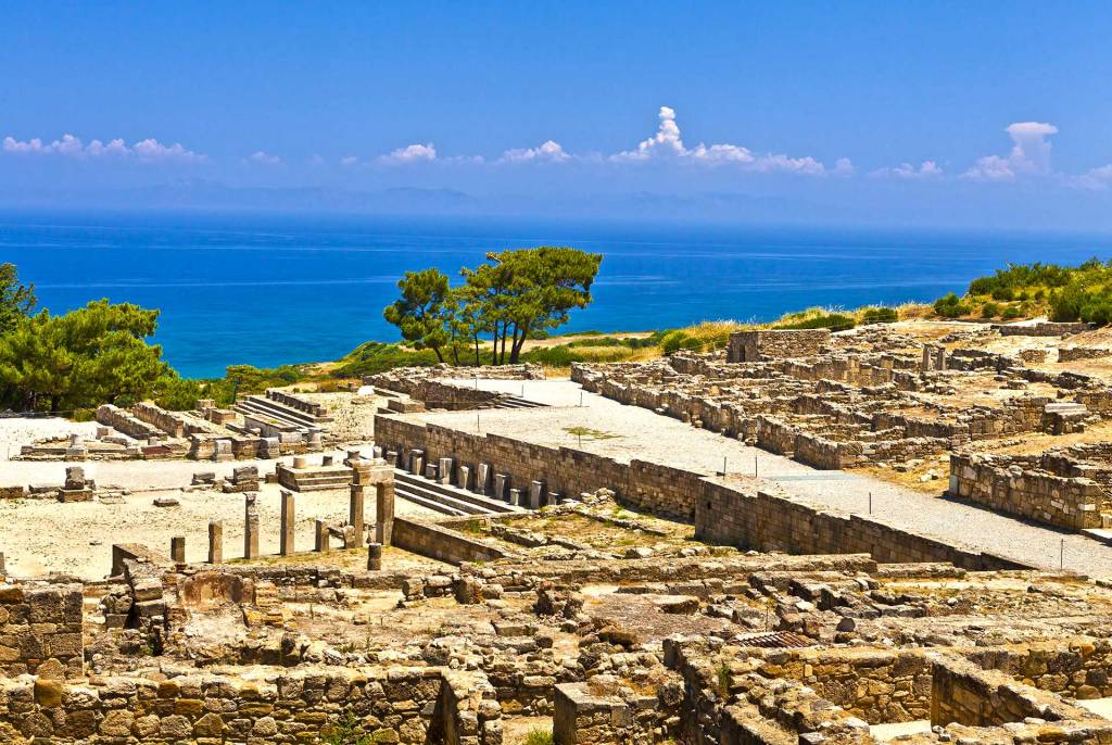 Ruins of Ancient Kamiros in Rhodes.