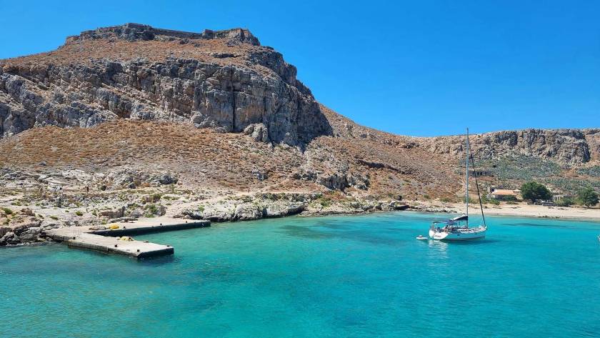 Visit Gramvousa in one of the top 10 boat cruises in Chania.