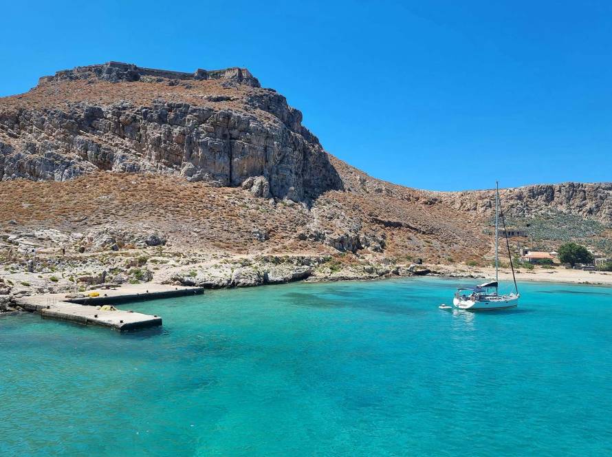 Visit Gramvousa in one of the top 10 boat cruises in Chania.