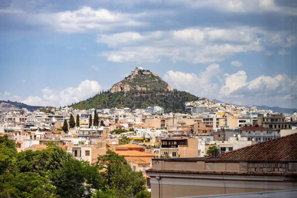 The Athens Lycabettus Hill.