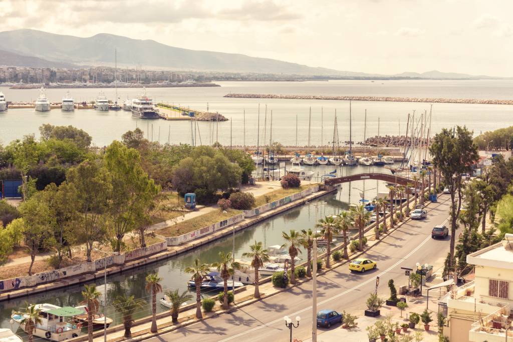 The Piraeus Waterfront in Athens.