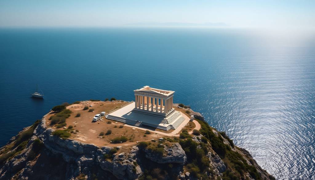 The Poseidon Temple in Cape Sounion.