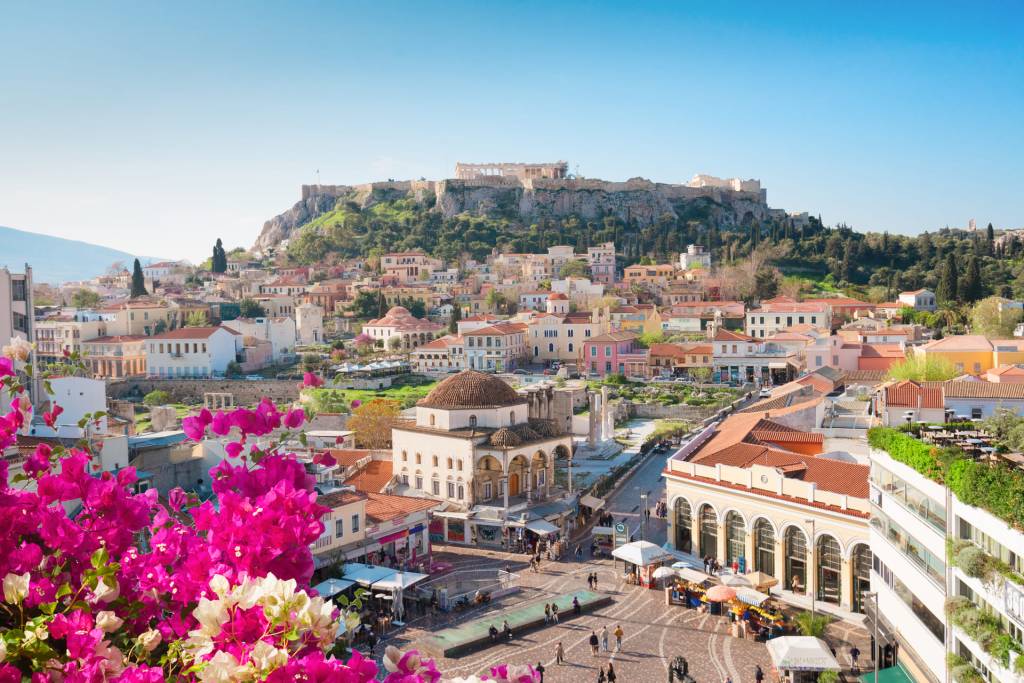 Athens Acropolis Hill View.