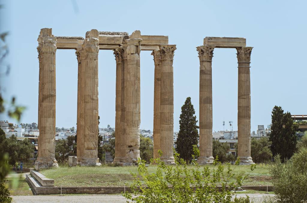Temple Zeus Ruins in Athens.