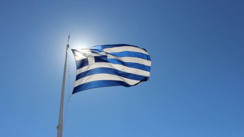 Viewing the Greek Flag while visiting Chania on October 28.