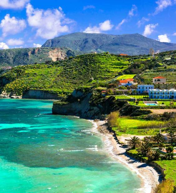 Sea view hotels in Almyrida Village.