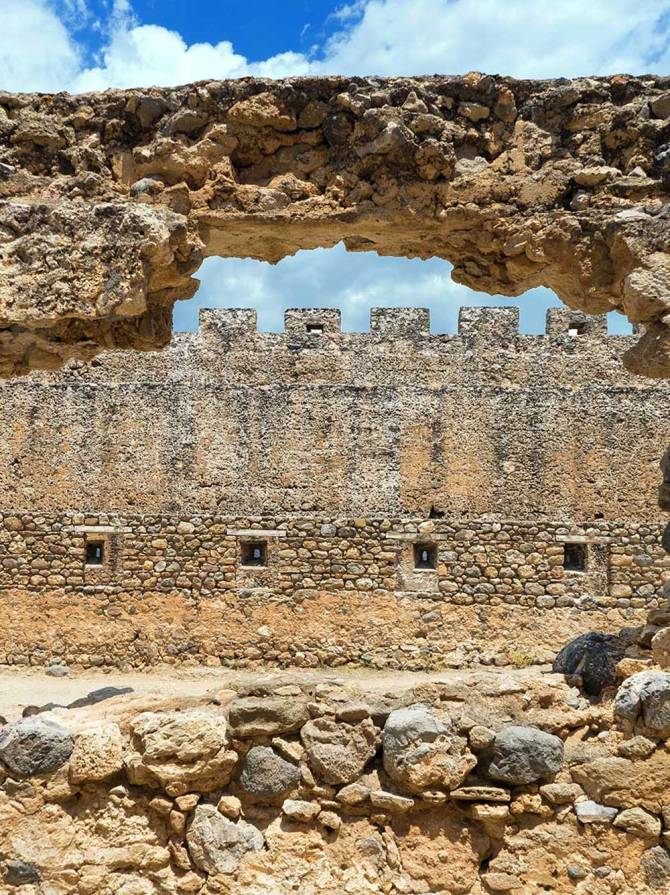 The ruins of Frangokastello Castle.
