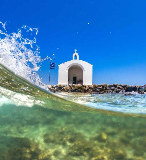 A small seaside chapel in Georgioupolis.