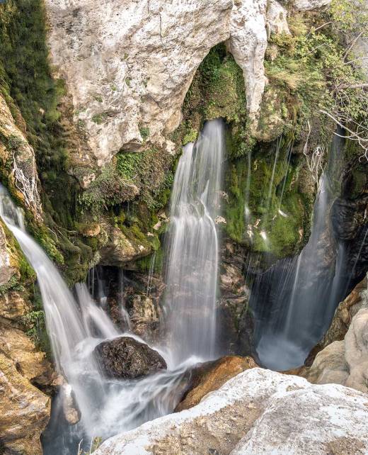 Waterfalls in Kourtaliotiko Gorge (Rethymno).