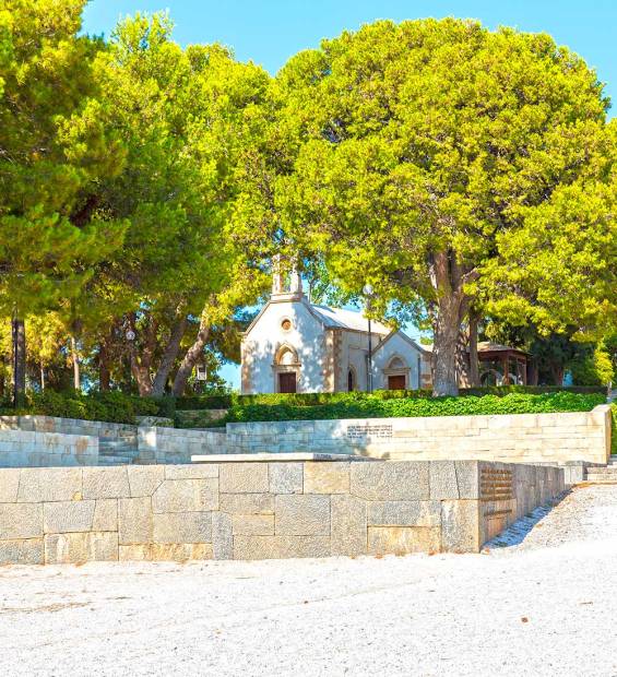 The church of Prophet Elias is next to the Venizelos Graves.