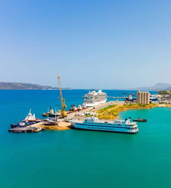 Vessels in Souda Port.